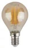 Лампочка светодиодная ЭРА F-LED P45-9W-840-E14 gold 9Вт филамент шар золотистый белый свет