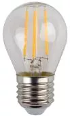 Лампочка светодиодная ЭРА F-LED P45-11W-840-E27 11Вт филамент шар белый свет
