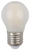 Лампочка светодиодная ЭРА F-LED P45-9w-840-E27 frost 9Вт филамент шар матовый белый свет
