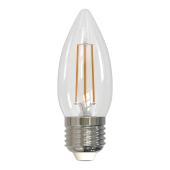 Лампа светодиодная диммируемая (UL-00005187) E27 9W 3000K прозрачная LED-C35-9W/3000K/E27/CL/DIM GLA