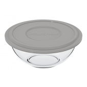 Стеклянная жаропрочная форма для выпечки  Marinex Миска 500 мл d15,3 с крышкой BPA Free 