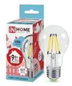 Лампа светодиодная LED-A60-deco 11Вт Е27 4000К 990Лм прозрачная IN HOME