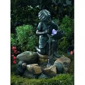 Фонтан садовый Девочка с рыбкой 64см GREEN APPLE GWXF01185
