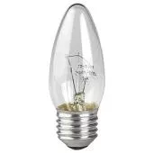 Лампа накаливания КАЛАШНИКОВО E27 60Вт свеча прозрачная ДС (B36) 230-240V в цветной гофре